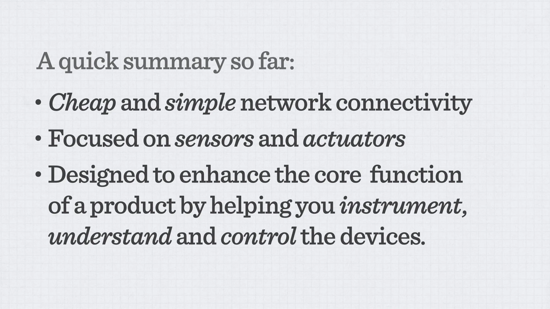 A summary diagram of mundane connected computing.