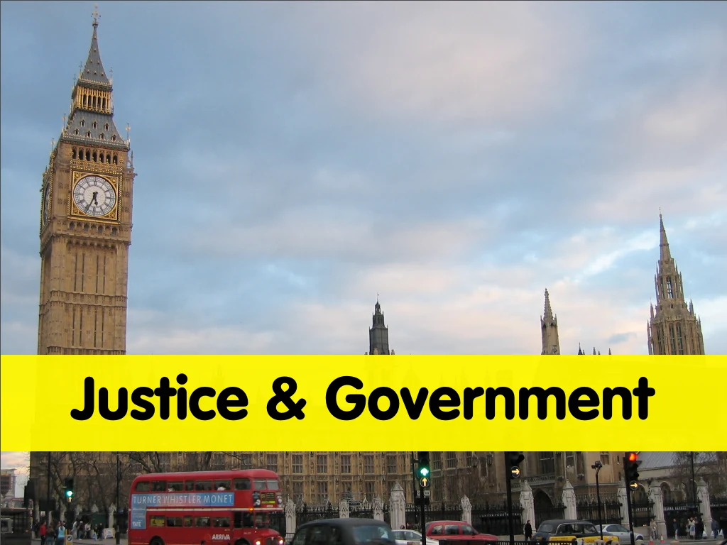 Slide reading: LAW, POLITICS & GOVERNMENT.