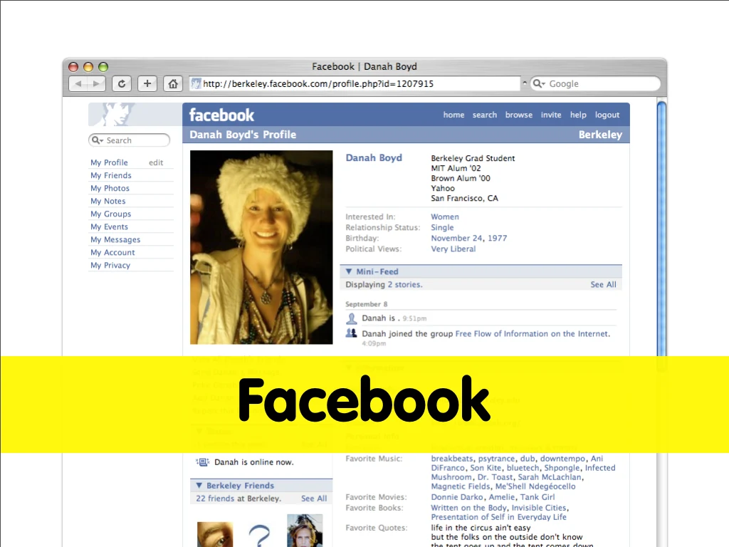 Slide reading: Facebook.