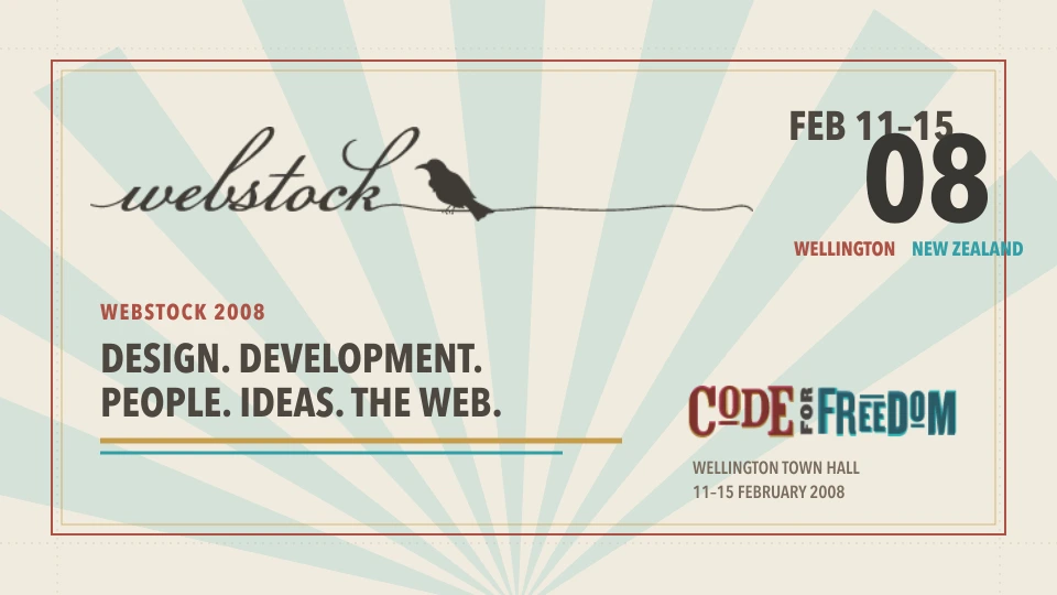 Webstock 2008 event branding