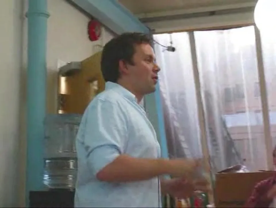 Tom Coates speaking at the Fire Eagle Developer Evening